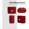 imageKODAK SOUNDBRIX Bluetooth Speaker with HD Sound Portable Wireless IPX4 Water Resistant Upto 5H Playtime V54 for Home Party Outdoor Beach Electronic Gadgets Birthday Gift Yellow Stackable SpeakersReverb Red