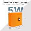 imageKODAK SOUNDBRIX Bluetooth Speaker with HD Sound Portable Wireless IPX4 Water Resistant Upto 5H Playtime V54 for Home Party Outdoor Beach Electronic Gadgets Birthday Gift Gray Stackable SpeakersOverload Orange