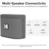 imageKODAK SOUNDBRIX Bluetooth Speaker with HD Sound Portable Wireless IPX4 Water Resistant Upto 5H Playtime V54 for Home Party Outdoor Beach Electronic Gadgets Birthday Gift Yellow Stackable SpeakersTreble Gray