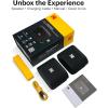 imageKODAK SOUNDBRIX Bluetooth Speaker with HD Sound Portable Wireless IPX4 Water Resistant Upto 5H Playtime V54 for Home Party Outdoor Beach Electronic Gadgets Birthday Gift Yellow Stackable SpeakersBass Black