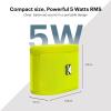 imageKODAK SOUNDBRIX Bluetooth Speaker with HD Sound Portable Wireless IPX4 Water Resistant Upto 5H Playtime V54 for Home Party Outdoor Beach Electronic Gadgets Birthday Gift Yellow Stackable SpeakersYellin Yellow