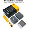 imageKODAK SOUNDBRIX Bluetooth Speaker with HD Sound Portable Wireless IPX4 Water Resistant Upto 5H Playtime V54 for Home Party Outdoor Beach Electronic Gadgets Birthday Gift Yellow Stackable SpeakersTreble Gray