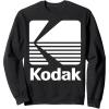 image80s Vintage Kodak Logo  White SweatshirtBlack
