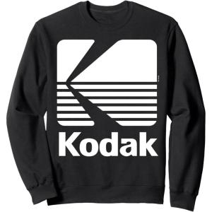 image80s Vintage Kodak Logo  White SweatshirtBlack