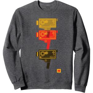 imageKODAK M7 Movie Camera Art SweatshirtDark Heather Grey
