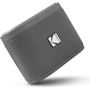 imageKODAK SOUNDBRIX Bluetooth Speaker with HD Sound Portable Wireless IPX4 Water Resistant Upto 5H Playtime V54 for Home Party Outdoor Beach Electronic Gadgets Birthday Gift Gray Stackable SpeakersTreble Gray