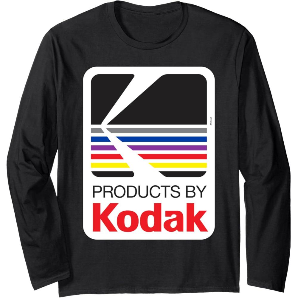 imageProducts By Kodak Vintage Logo Long Sleeve TShirtBlack