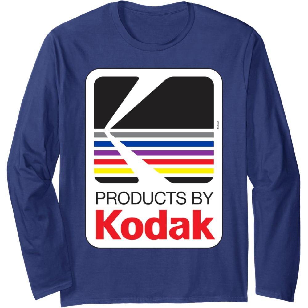 imageProducts By Kodak Vintage Logo Long Sleeve TShirtNavy Blue