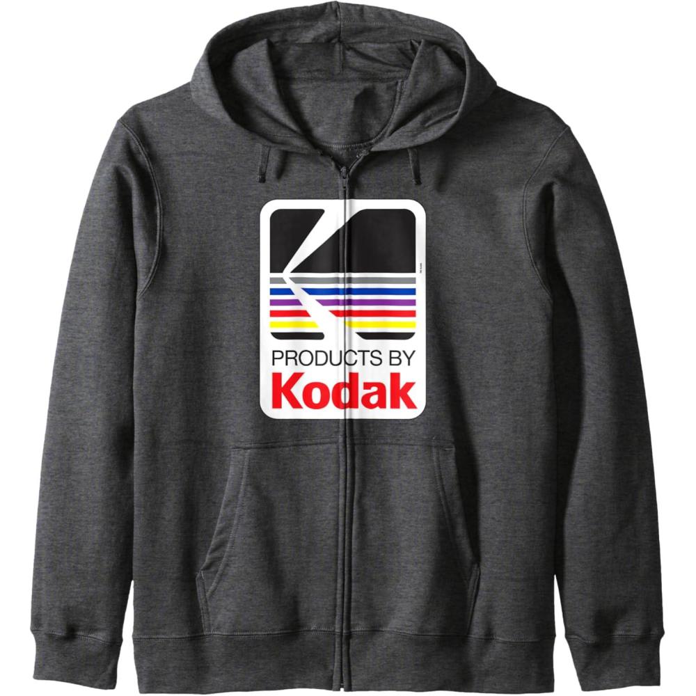 imageProducts by Kodak Vintage Logo Zip HoodieDark Heather Grey