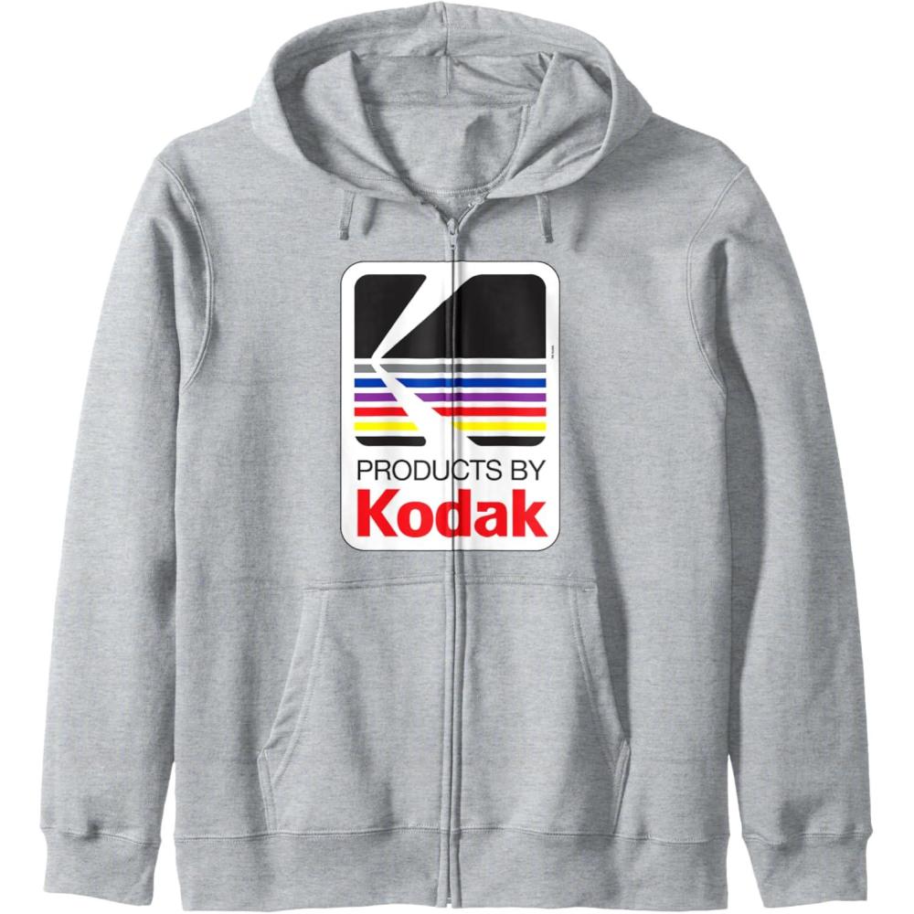 imageProducts by Kodak Vintage Logo Zip HoodieHeather Grey