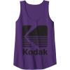 image80s Vintage Kodak Logo  Black Tank TopPurple