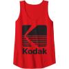 image80s Vintage Kodak Logo  Black Tank TopRed