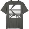 image80s Vintage Kodak Logo  White TShirtAsphalt Grey
