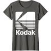 image80s Vintage Kodak Logo  White TShirtAsphalt Grey