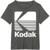 image80s Vintage Kodak Logo  White TShirtAsphalt Grey