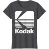 image80s Vintage Kodak Logo  White TShirtDark Heather Grey