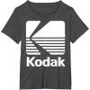 image80s Vintage Kodak Logo  White TShirtDark Heather Grey