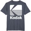 image80s Vintage Kodak Logo  White TShirtHeather Blue