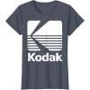 image80s Vintage Kodak Logo  White TShirtHeather Blue