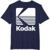 image80s Vintage Kodak Logo  White TShirtNavy Blue