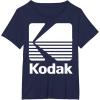 image80s Vintage Kodak Logo  White TShirtNavy Blue