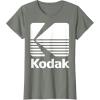 image80s Vintage Kodak Logo  White TShirtOlive Heather
