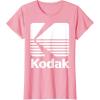 image80s Vintage Kodak Logo  White TShirtPink