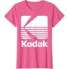 image80s Vintage Kodak Logo  White TShirtPink Heather