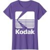image80s Vintage Kodak Logo  White TShirtPurple Heather