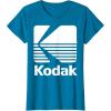 image80s Vintage Kodak Logo  White TShirtSapphire Blue