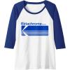 imageEktachrome Film Vintage Logo Raglan Baseball TeeRoyal BlueWhite
