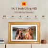 imageKODAK 101 Inch WiFi Digital Picture Frame with 32GB Storage Electronic Smart Digital Photo Frame 1280x800 IPS Touch Screen AutoRotate Share Moments Instantly Gifts for Women Mothers Day ChristmasLight Brown