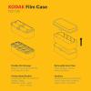 imageKODAK 120135 Film Case  for 8 Rolls of 120 Films  10 Rolls of 35mm Films  Retro Steel Case to Sort ampamp Safeguard Film Film is not Included RedYellow