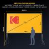 imageKODAK 150 Portable Projector Screen WStand  Fast Fold White Projection Backdrop for Outdoor ampamp Indoor Movies with Tripod Outdoor Stability Kit ampamp Black Storage Carry Case120 