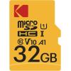 imageKODAK 32GB Class 10 UHSI U1 MicroSDHC Card with Adapter 10x Write SpeedBlack