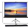 imageKODAK 80 Projection Movie Screen Premium Portable Lightweight White 169 HD 4K Projector Screen Adjustable Tripod Stand ampamp Storage Carry Bag  Easy Assembly for Home Office School ampamp Church