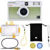 imageKODAK EKTAR H35N Half Frame Film Camera Bundle with Kodak Ultramax 40024EXP 35mm Roll Film Glazed Pink BundleStriped Green