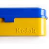 imageKODAK Film Case  for 5 Rolls of 35mm Films  Compact Retro Steel Case to Sort and Safeguard Film Rolls Film is not Included SilverBlue