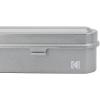 imageKODAK Film Case  for 5 Rolls of 35mm Films  Compact Retro Steel Case to Sort and Safeguard Film Rolls Film is not Included SilverSilver