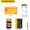 imageKODAK Mini 2 Retro 4PASS Portable Photo Printer 21x34 inches  8 Sheets WhiteBlack