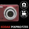 imageKODAK PIXPRO FZ55BL 16MP Digital Camera 5X Optical Zoom 28mm Wide Angle 1080P Full HD Video LiIon Battery 27quot LCD Vlogging Camera BlueRed