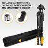 imageKODAK PhotoGear 2in1 Tripod ampamp Monopod  Lightweight 70quot 4Section FlipLock Aluminum  Converts to 645quot Monopod  QuickRelease Plates 3Way Swivel Head Bubble Level  BONUS EGuide ampamp CaseTripod