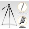 imageKODAK PhotoGear 42 Tripod  8Section Aluminum Stainless Steel Tripod wBluetooth Remote Telescoping LegLock Height Adjustment 360 Ball Head Rubber Feet Smartphone Adapter EGuide ampamp Carry Case