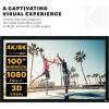 imageKODAK Projector Screen  100 Fixed Frame Home Projection Screen with Black Velvet Frame Durable PVC ampamp Wall Mount Kit  160 View Angle 169 11 Full HD 4K 8K ampamp Active 3D Ready for Movies ampamp Gaming100 