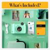 imageKODAK Smile 2in1 Digital Instant Print Camera ampamp Wireless Bluetooth Photo Printer  10MP SpecialEffect Rotating Lens Zink 2x3 StickyBack Photos Print via Fun App from Smart Devices  BlackGreen