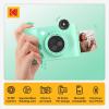imageKODAK Smile 2in1 Digital Instant Print Camera ampamp Wireless Bluetooth Photo Printer  10MP SpecialEffect Rotating Lens Zink 2x3 StickyBack Photos Print via Fun App from Smart Devices  BlackGreen