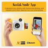 imageKODAK Smile 2in1 Digital Instant Print Camera ampamp Wireless Bluetooth Photo Printer  10MP SpecialEffect Rotating Lens Zink 2x3 StickyBack Photos Print via Fun App from Smart Devices  BlackWhite