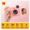 imageKODAK Smile 2in1 Digital Instant Print Camera ampamp Wireless Bluetooth Photo Printer  10MP SpecialEffect Rotating Lens Zink 2x3 StickyBack Photos Print via Fun App from Smart Devices  BlackPink