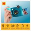 imageKODAK Smile 2in1 Digital Instant Print Camera ampamp Wireless Bluetooth Photo Printer  10MP SpecialEffect Rotating Lens Zink 2x3 StickyBack Photos Print via Fun App from Smart Devices  BlackBlue