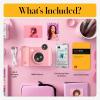 imageKODAK Smile 2in1 Digital Instant Print Camera ampamp Wireless Bluetooth Photo Printer  10MP SpecialEffect Rotating Lens Zink 2x3 StickyBack Photos Print via Fun App from Smart Devices  BlackPink